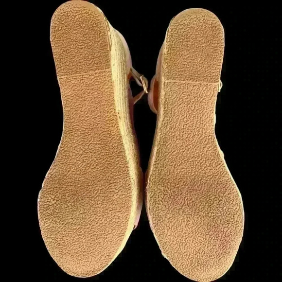 J. Crew Espadrilles Women's Size 6.5 Wedge Sandals Tan Suede Leather Flatform - Picture 11 of 13